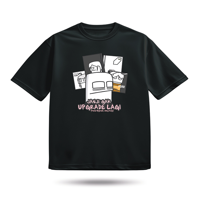 CSI-ZONE x GHOSTY's Comic Exclusive Merchandise T Shirt - Janji Gak Upgrade