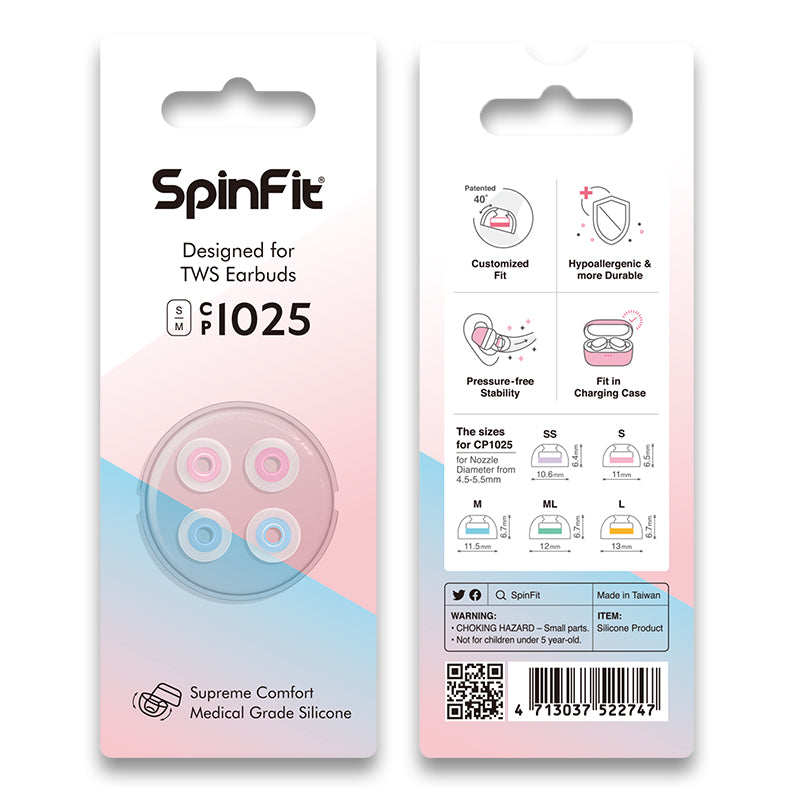 Spinfit CP1025 TWS Eartips