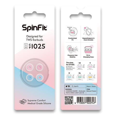 Spinfit CP1025 TWS Eartips