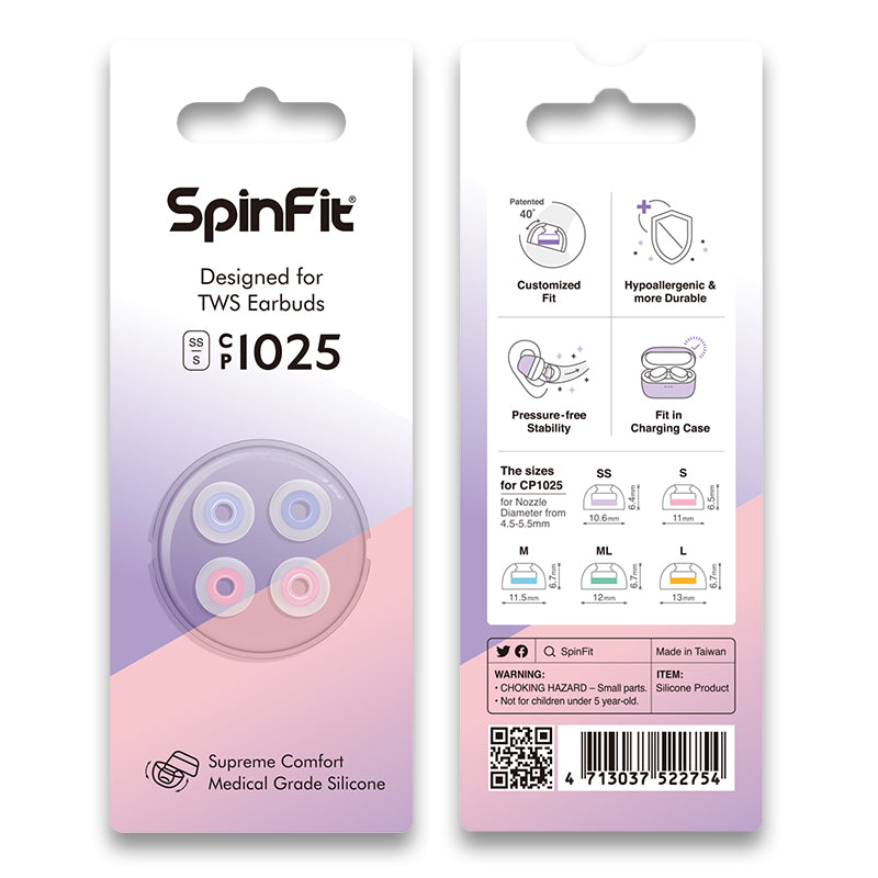Spinfit CP1025 TWS Eartips